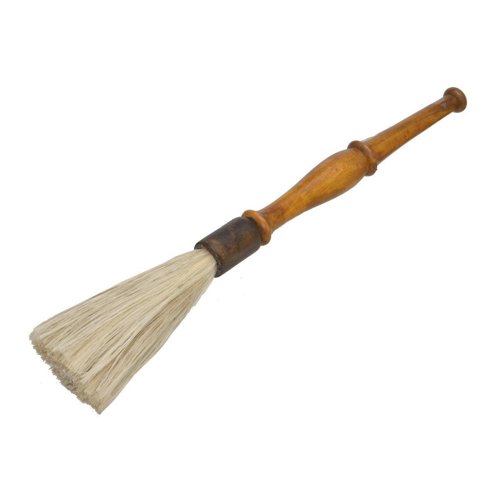 PINCEL DECORATIVO EM MADEIRA E JUTA MARROM E BEGE - 40CM em Oferta na Shopee