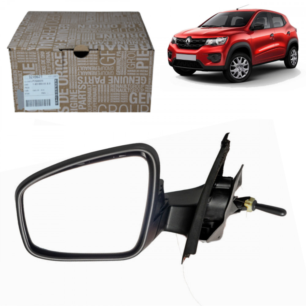 Retrovisor manual lado esquerdo Renault Kwid em Oferta na Shopee