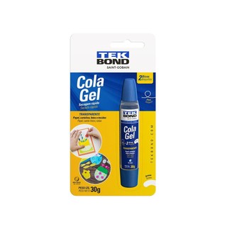 Cola em gel escolar 2 em 1 30g - tekbond em Oferta na Shopee