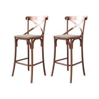 Kit 2 Banquetas Katrina Em Aço Cobre Preto em Oferta na Shopee