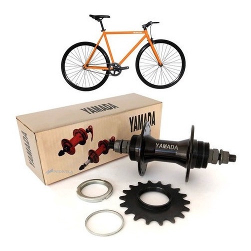 Cubo Bike Fixa Rolamento Catraca Fixa 18d Com Rolamentos 36f