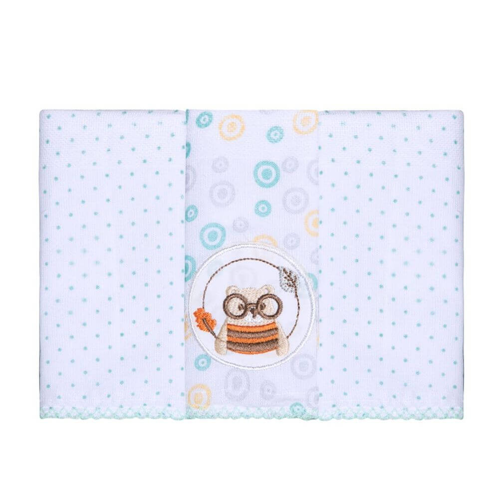 Kit Pano De Boca Estampado Papi Bordados Bosque - 03 Peças em Oferta na Shopee