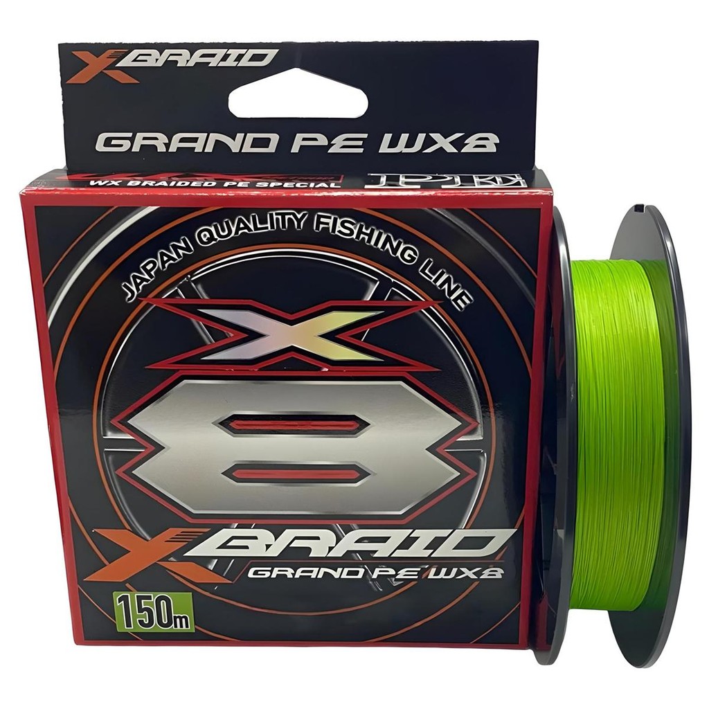 Linha Multifilamento Grand PE WX8 0,29mm 45Lbs 150m - X-BRAID