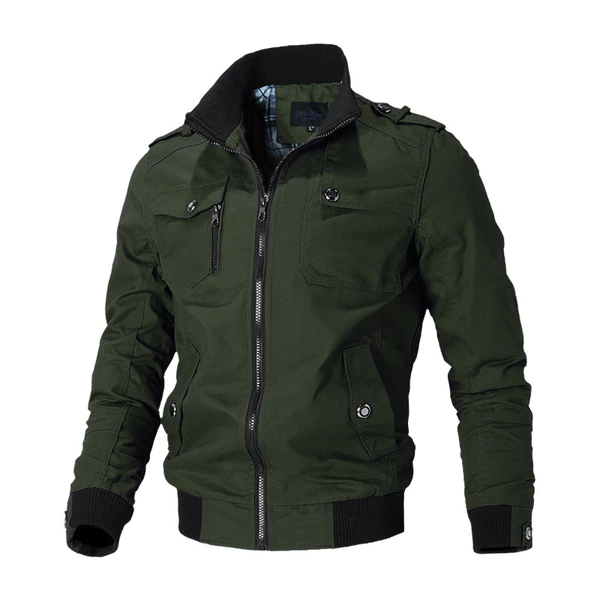Jaqueta Outono/Inverno 2024 casual cargo De Algodão