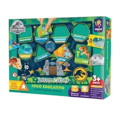 Jogo Infantil Educativo Encaixe as Formas Jurassic World Mimo Toys - 2051