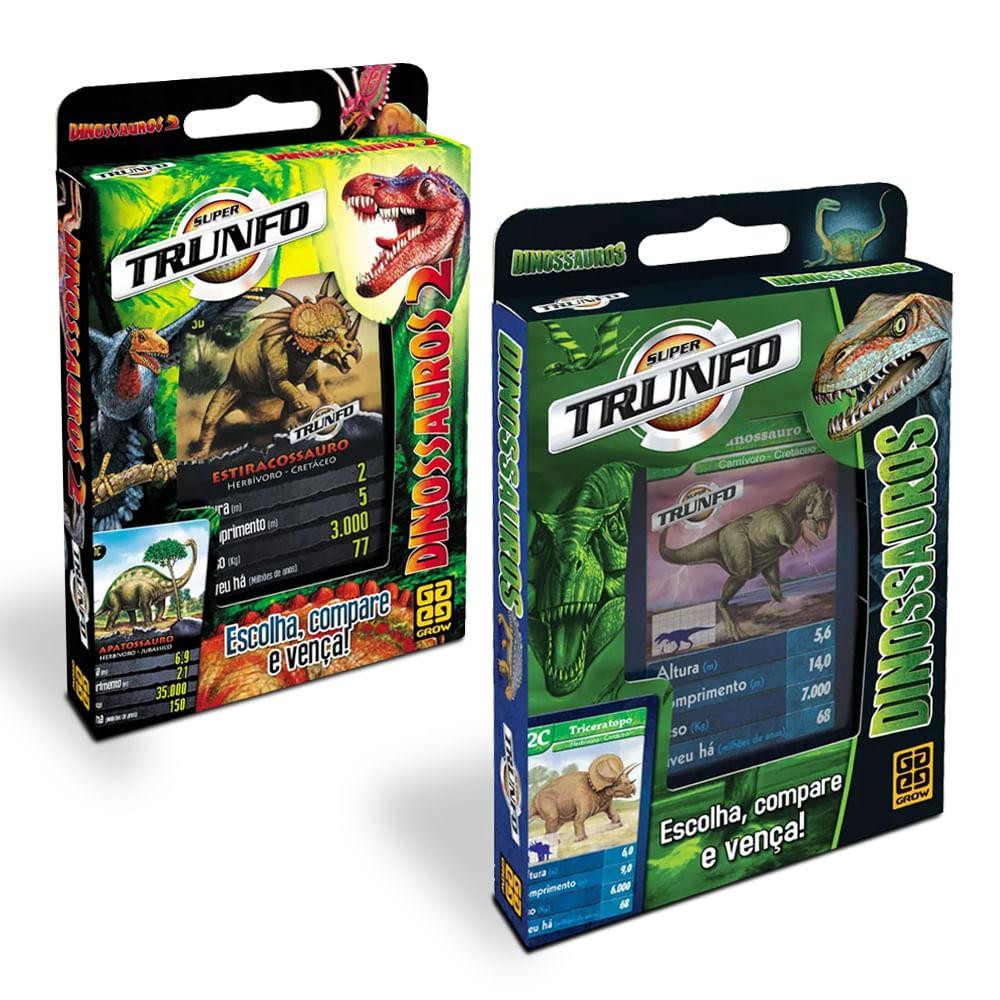 Combo Super Trunfos Dinossauros em Oferta na Shopee