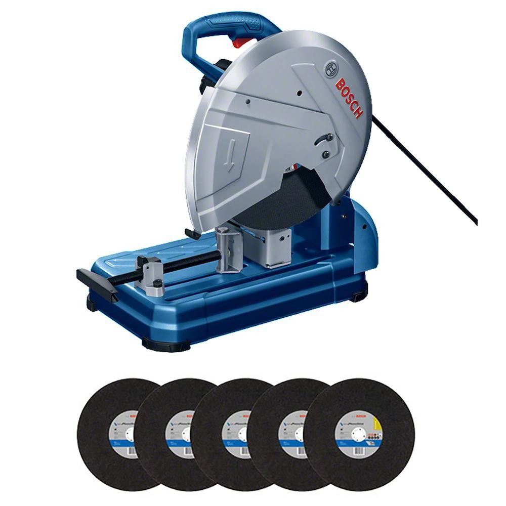 Serra policorte Bosch GCO 14-24 2400W com 5 Discos