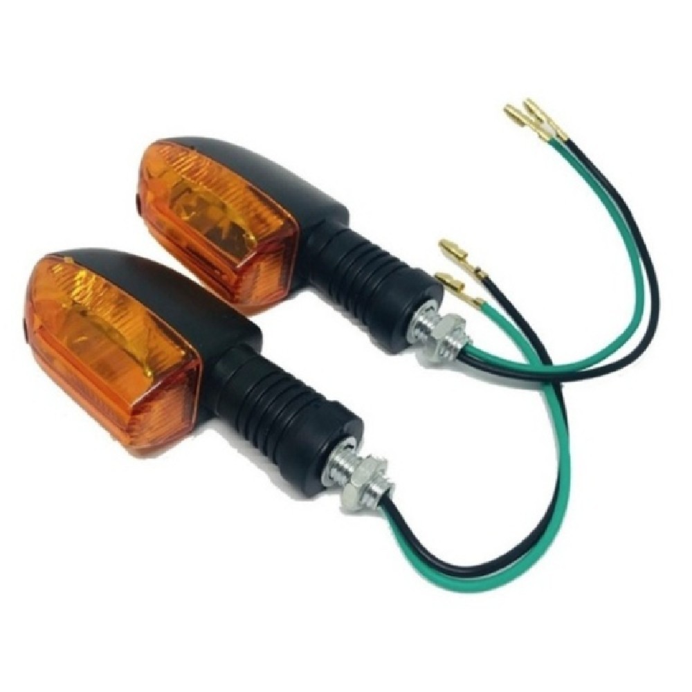 Par de Setas Pisca Universal Para Motos Motocicletas Esportiva Alerta