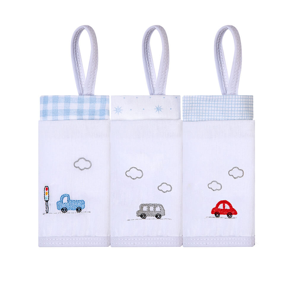 Kit Pano De Boca Bordados Papi Prendedor Carros - 3 Peças em Oferta na Shopee