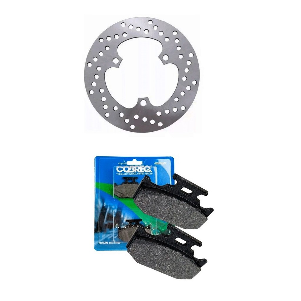 kit Disco Freio Pastilha Traseiro Xtz 150 Crosser xtz 250 lander
