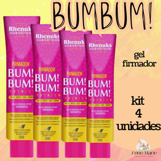 KIT C/ 4 GEL FIRMADOR BUMBUM 150 G RHENUKS em Oferta na Shopee