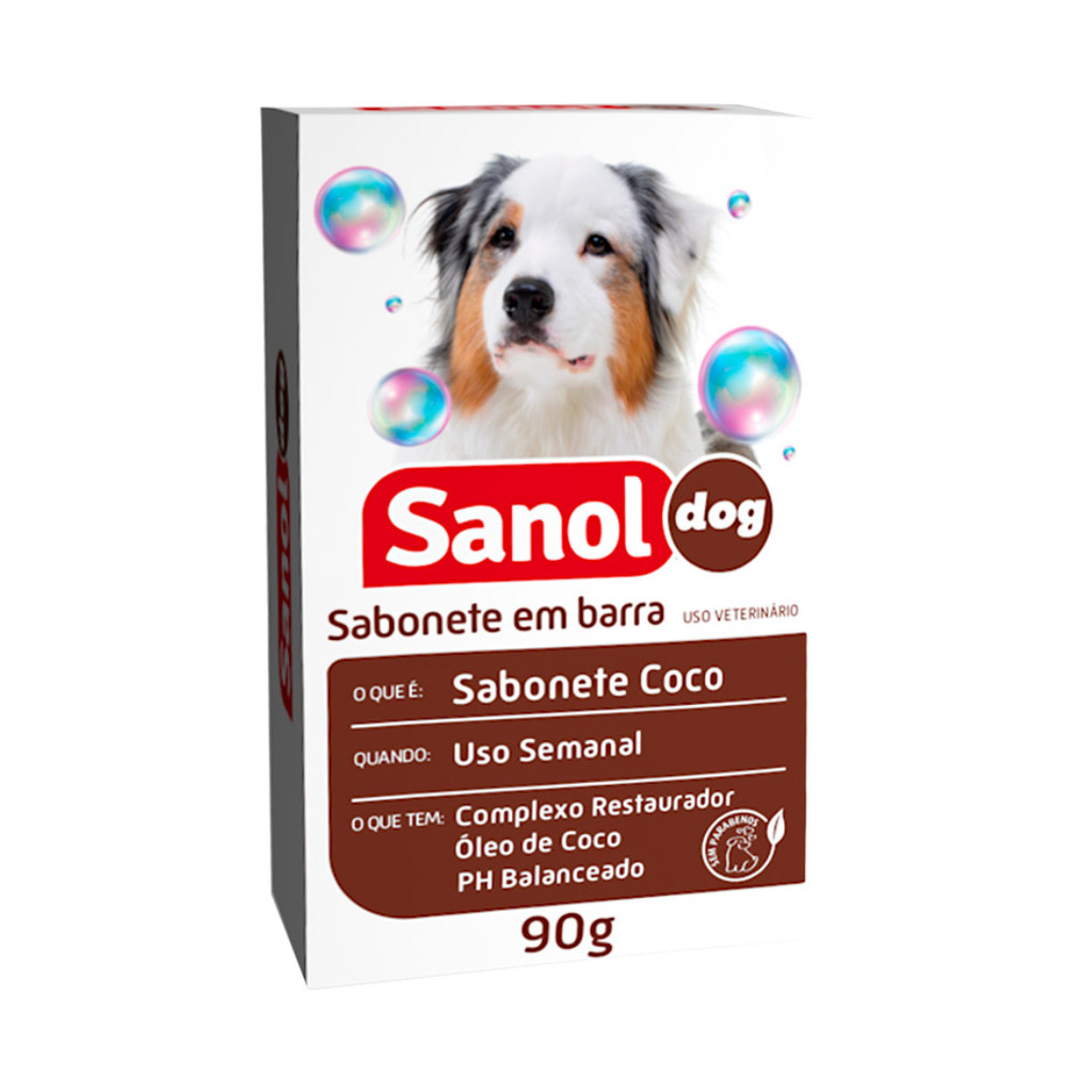 Sabonete em Barra Coco 90 g - Sanol Dog em Oferta na Shopee