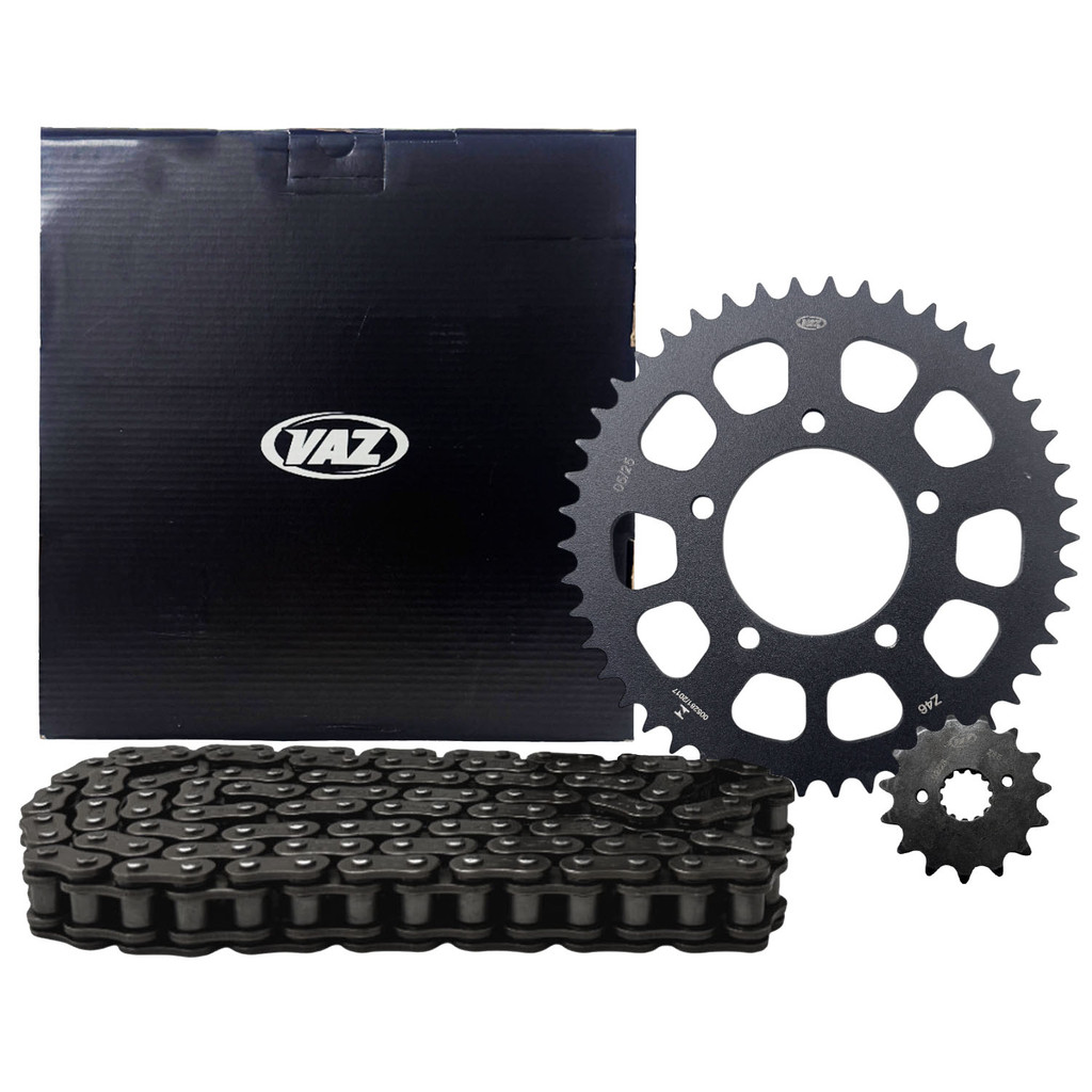 Kit Relação Vaz Suzuki V-Strom 650 DL 650 2007 a 2019 Corrente com Retentor