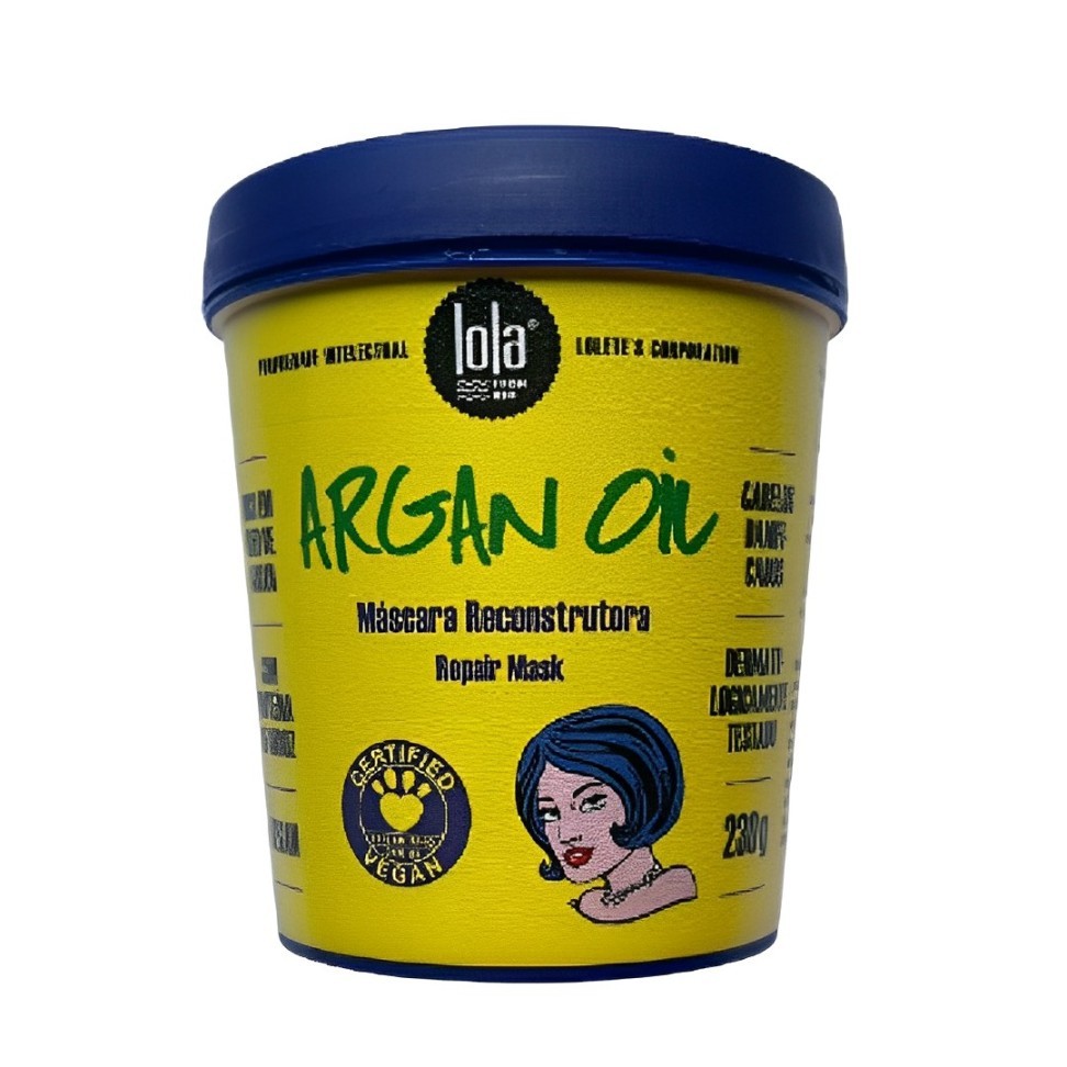 Máscara Reconstrutora Lola Cosmetics Argan Oil 230g - Beauty