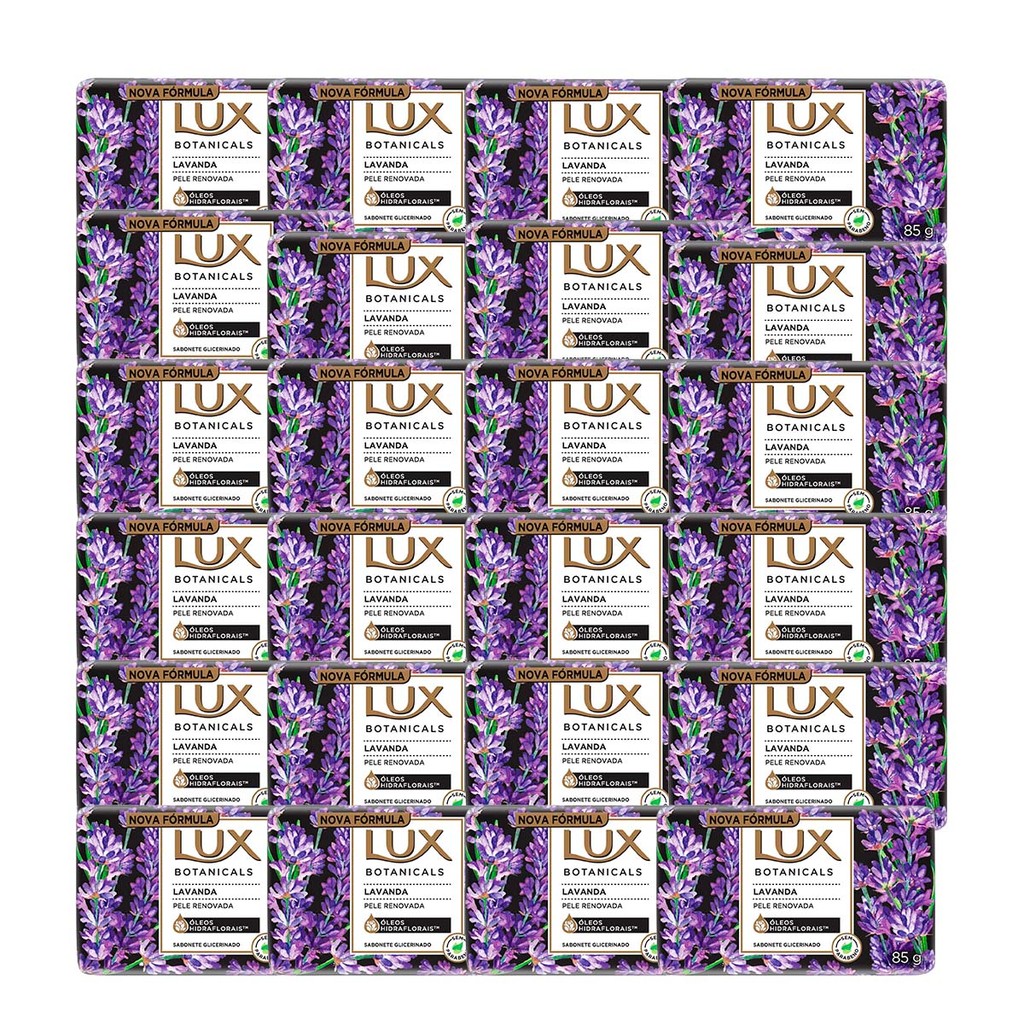Kit 24 und Sabonete Barra Lux Botanicals Lavanda 85g em Oferta na Shopee