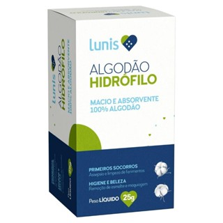 Algodão Hidrófilo Em Rolo Lunis 25g em Oferta na Shopee