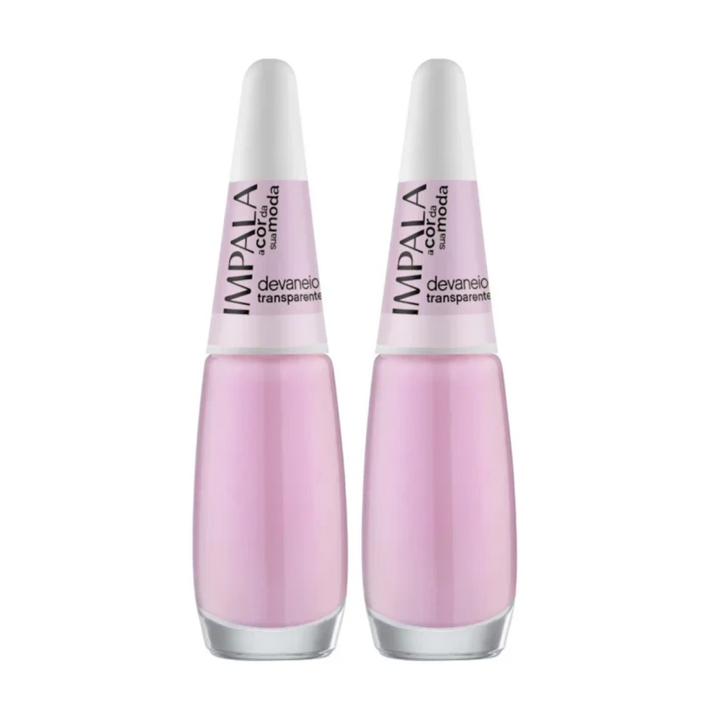 Kit 2 Esmalte Impala A Cor Da Sua Moda Devaneio Transparente