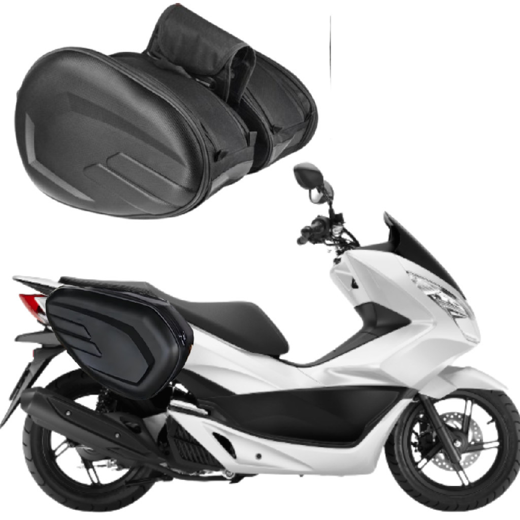 Alforges Bolsa Motos Bag Bau Mala Lateral Moto Entrega 58L Honda Pcx 150 160 Scooter