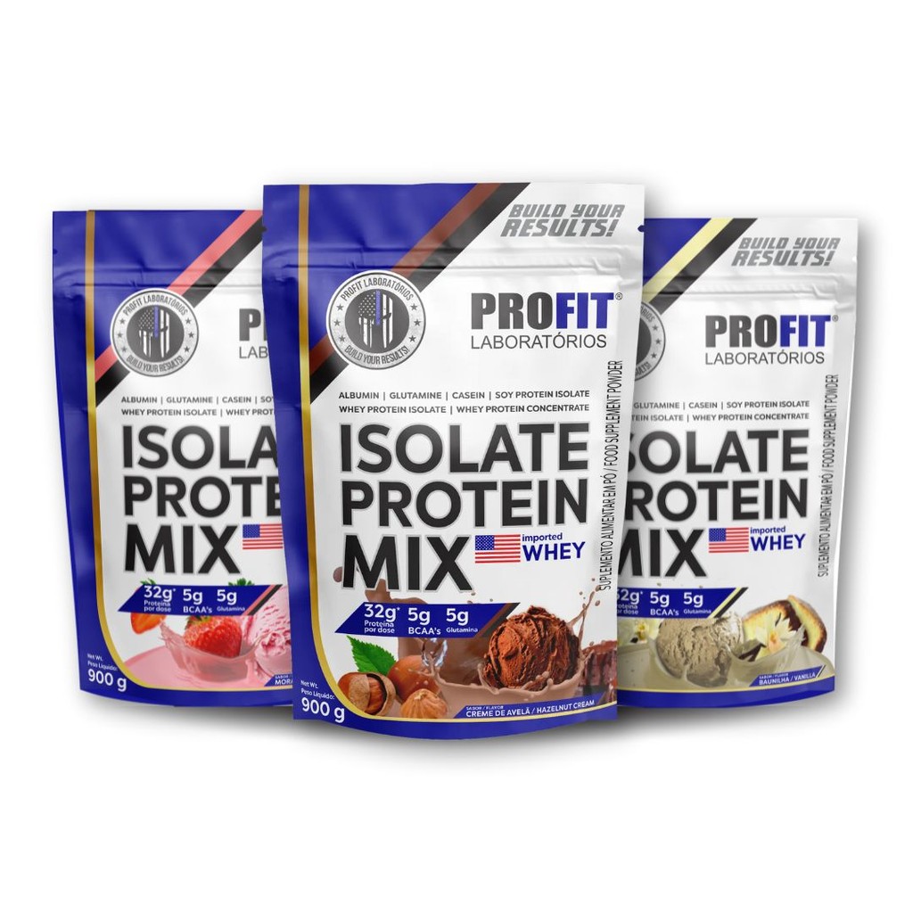 Whey Protein Isolate Protein Mix Refil 900g Profit