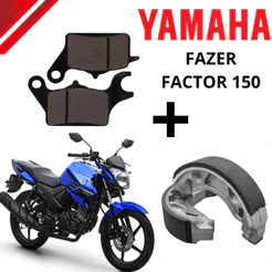 Kit PASTILHA+ LONA Freio Fazer150 Factor150 Factor125 2016 Até 2024