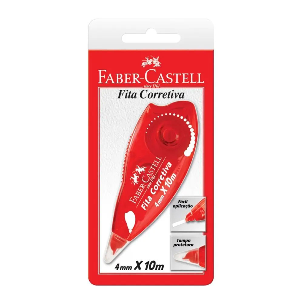 Corretivo em fita Roller 4.2mmx10m SM/7072 com 1 unidade Faber-Castell - Stationery