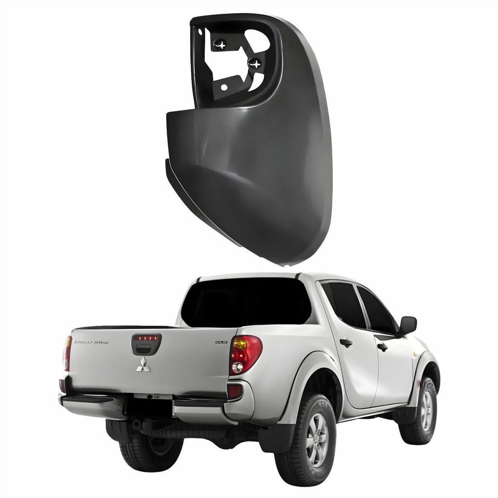 Ponteira Parachoque Traseiro Mitsubishi L200 Triton 2008 Até 2014 Sem Refletor Lado Direito Passageiro