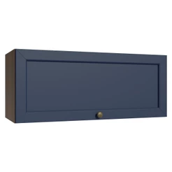 Armário Aéreo 80 cm 1 Porta Basculante Rustic/Azul Vik Madesa