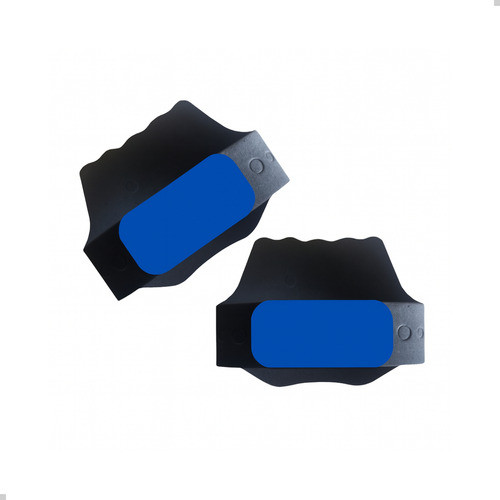 Luva Academia Protetor Palmar Eva Treino Musculação Conforto Azul Lisa