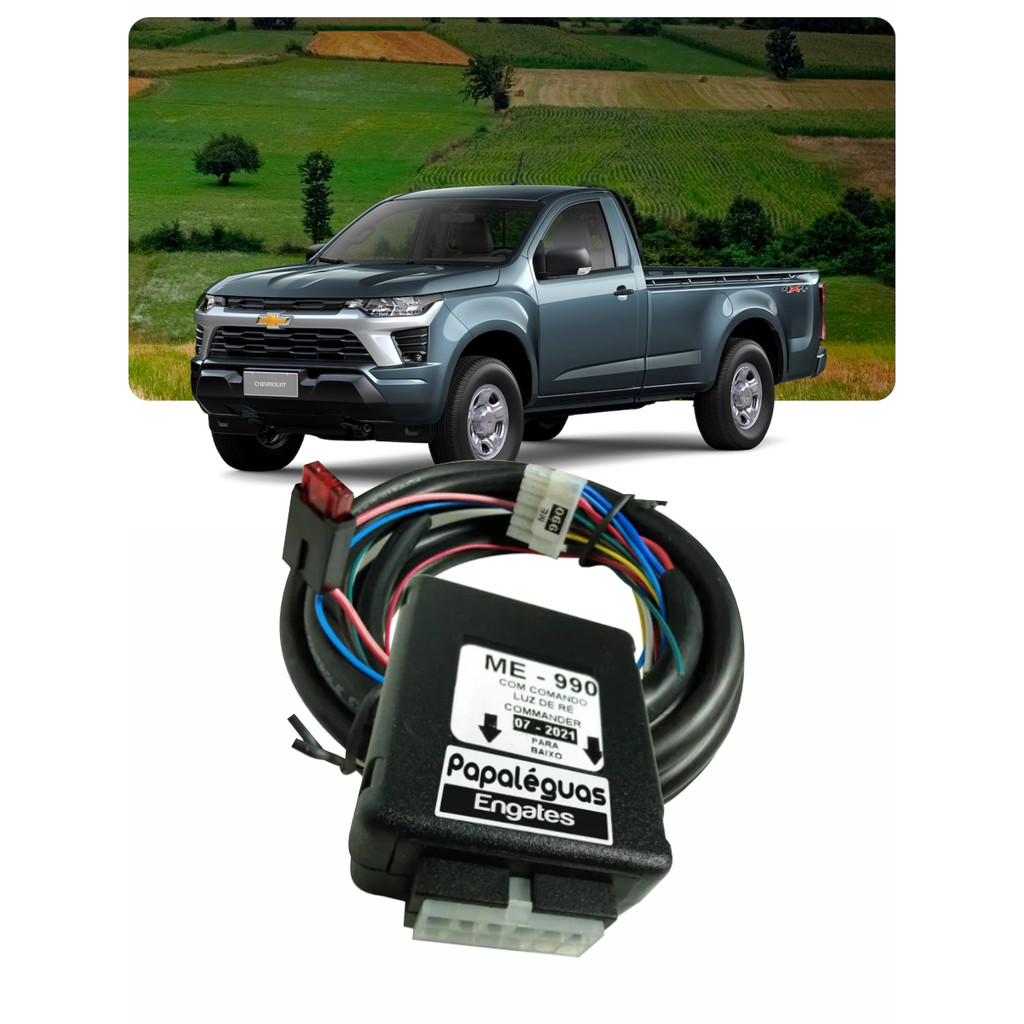 Módulo Elétrico Engate reboque chevrolet s10 cabine simples 25 26