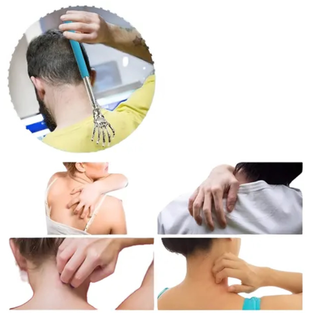 Mãozinha Mão Pra Coçar Costas Coçador Massageador Retratil
