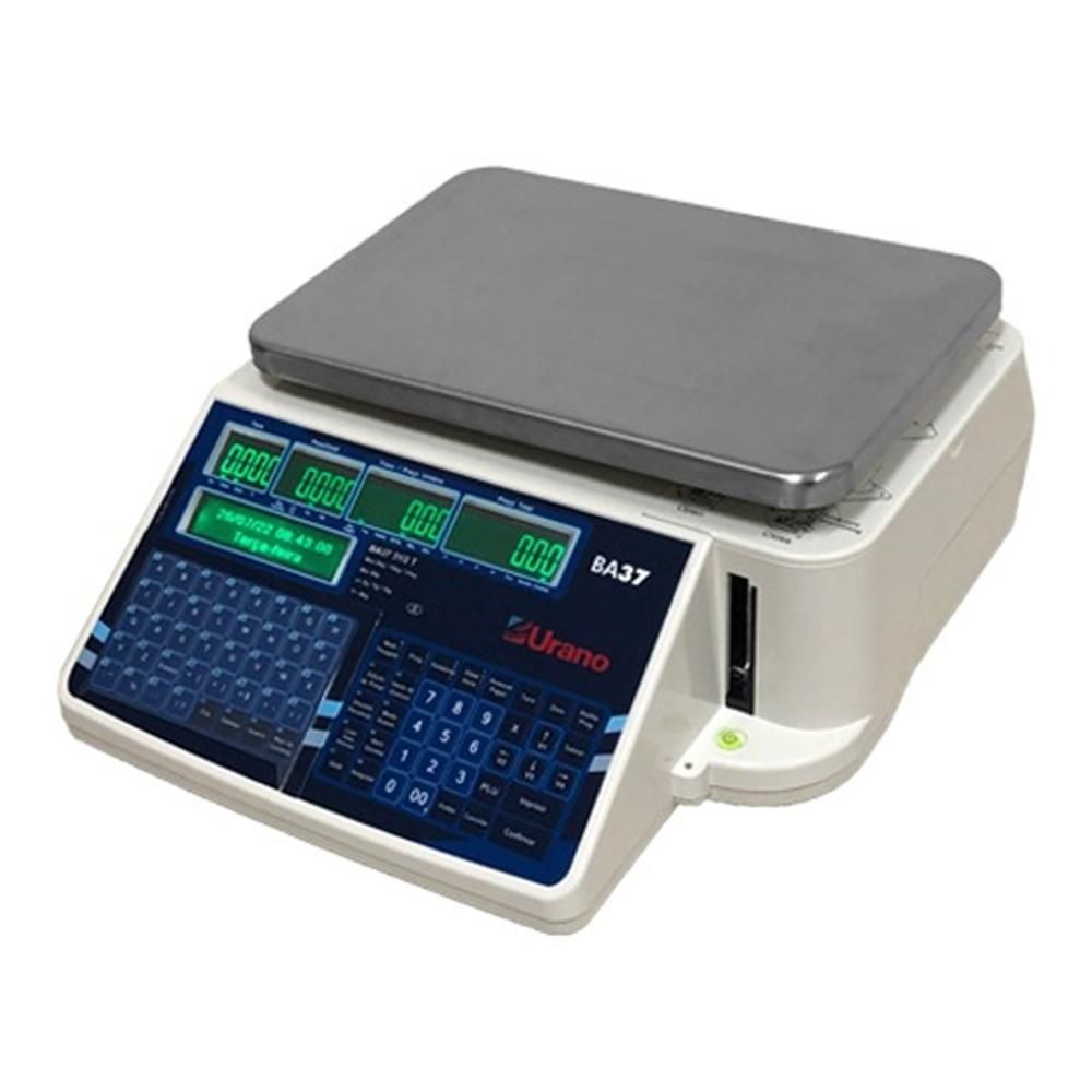 BALANÇA URANO ETIQUETADORA DIGITAL- 31KGX2G -ETHERNET-PRATO 32X22CM PARA SUPERMERCADO E AÇOUGUE BA3731/2 BIVOLT