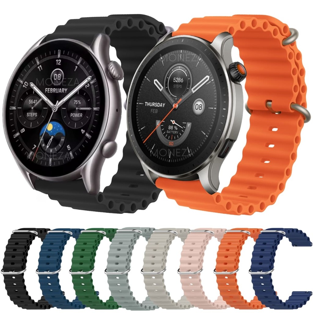 Pulseira Silicone Para Amazfit GTR 4 New Pulsiera Para Amazfit GTR 4 / Pulseira Sport Com Fivela