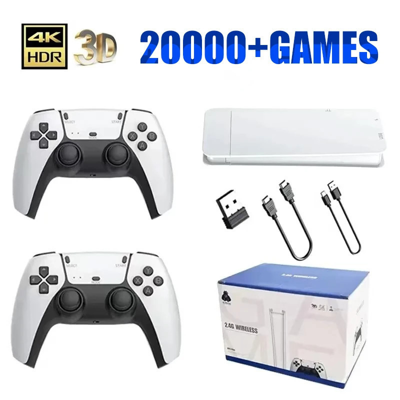 Game Stick M15 Pro 4k 64GB com 2 controles sem fio +20.000 jogos