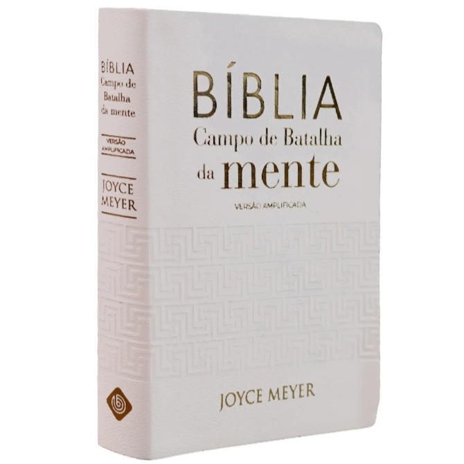Bíblia Campo de Batalha da Mente | NVA | Letra Normal | Capa Luxo Off-White