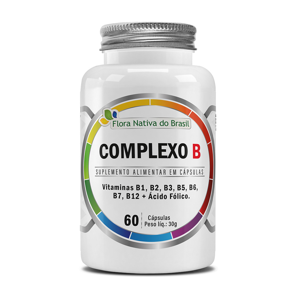 Vitamina Complexo B 60 Cápsulas 500mg Flora Nativa