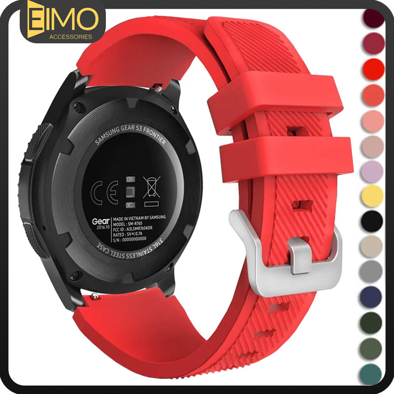Pulseira 20mm/22mm De Silicone Para Samsung Galaxy Watch/Huawei GT/Amazfit/Garmin/Redmi Watch 5 Active/Lite em Oferta na Shopee
