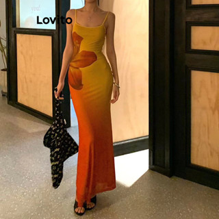 (Trendy) Lovito Vestido casual Ditsy com estampa floral para mulheres LNA73248 em Oferta na Shopee