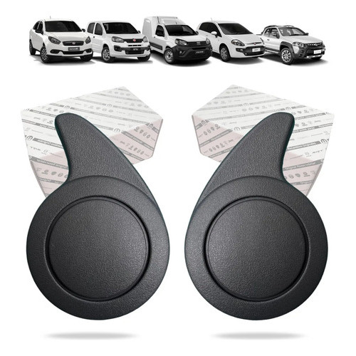 Par Manopla Regulagem Banco Fiat Strada Palio Siena Novo Uno em Oferta na Shopee