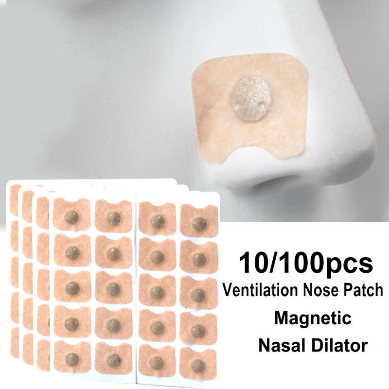 50/100 peças adesivo nasal Anti-ronco magnético para respiração adesivo nasal em Oferta na Shopee