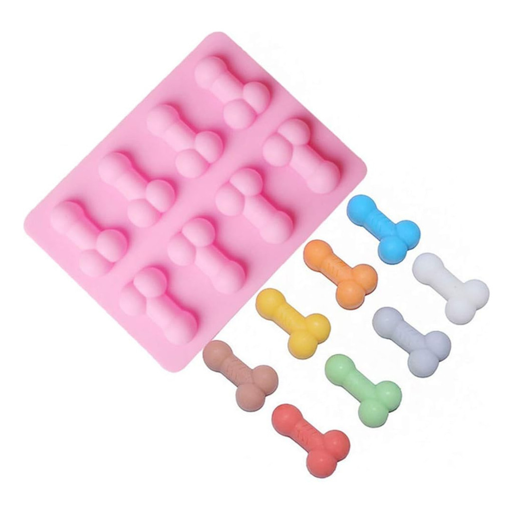 Forma Penis De Gelo Molde De Silicone Para Gelatina Chocolate Bala em Oferta na Shopee