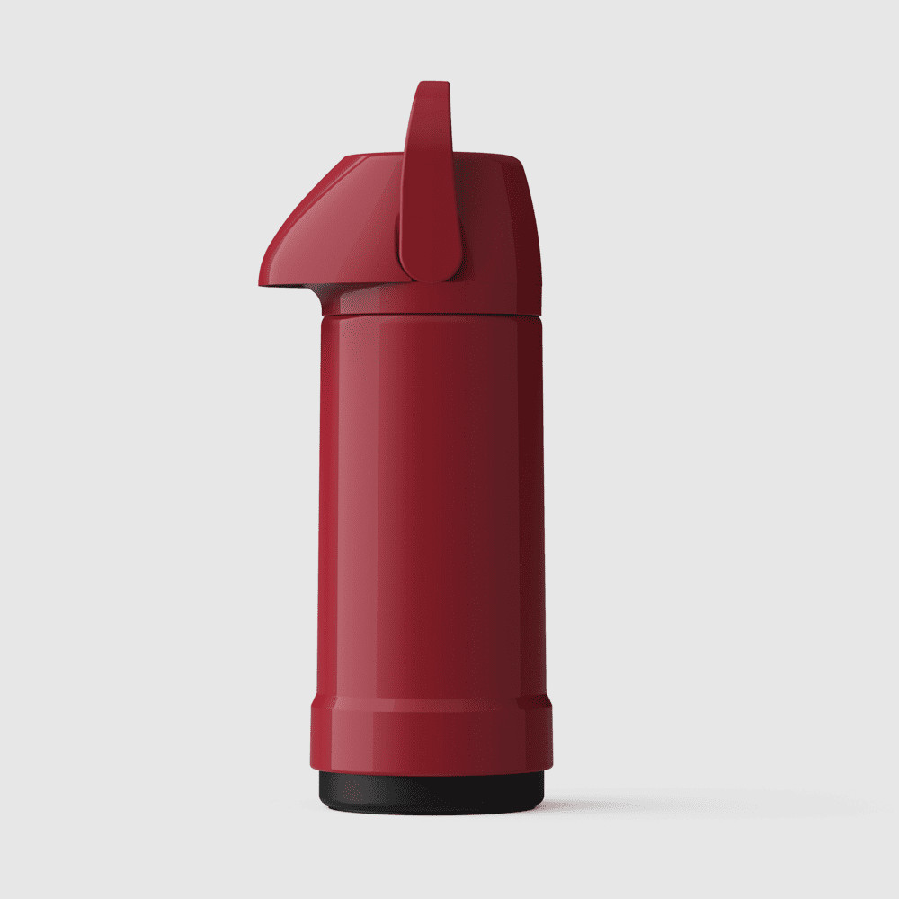 Garrafa Térmica GLT Pressão 1L Vermelho Intenso Invicta - Home & Living