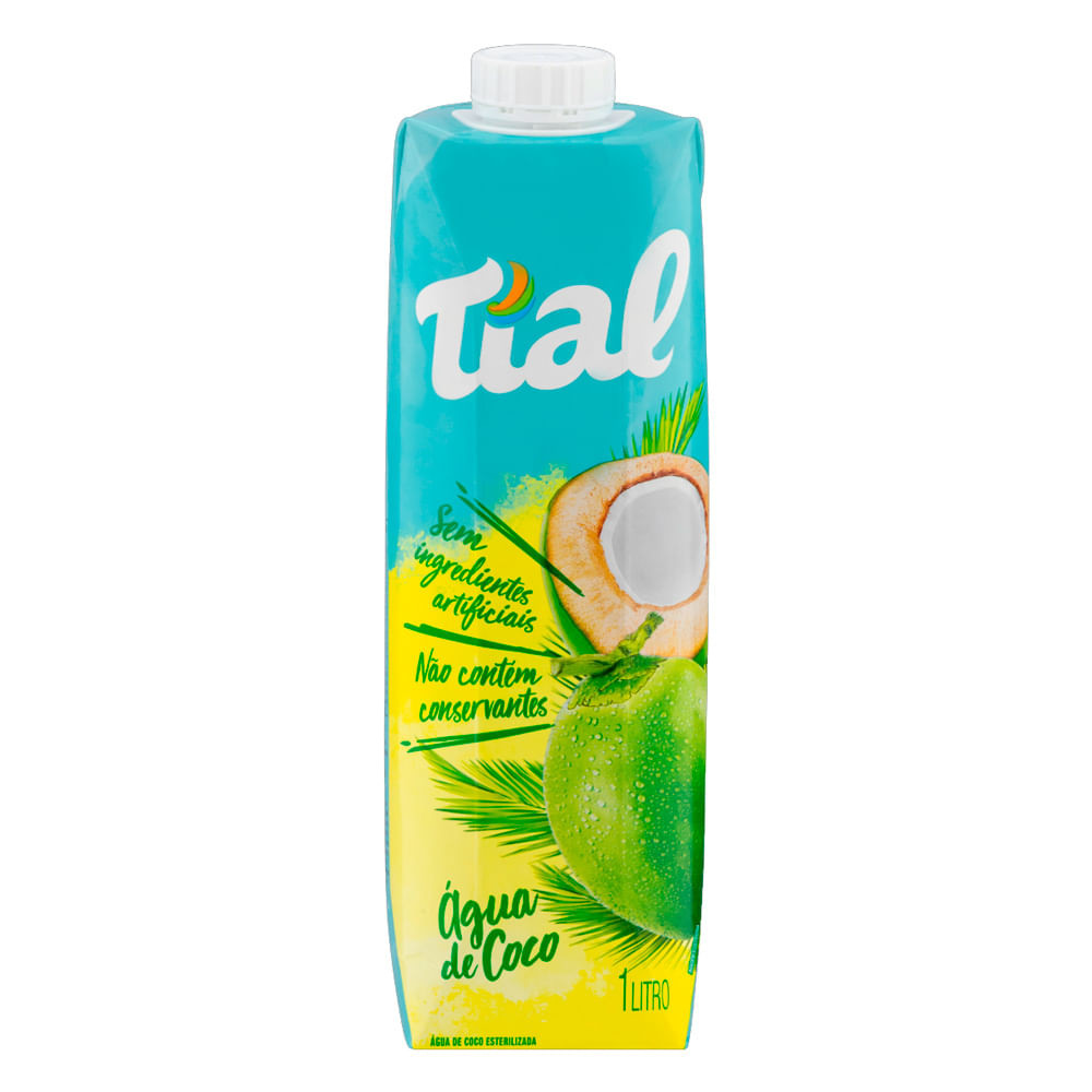 Água de Coco Tial Esterilizada 1 Litro - Food & Beverages