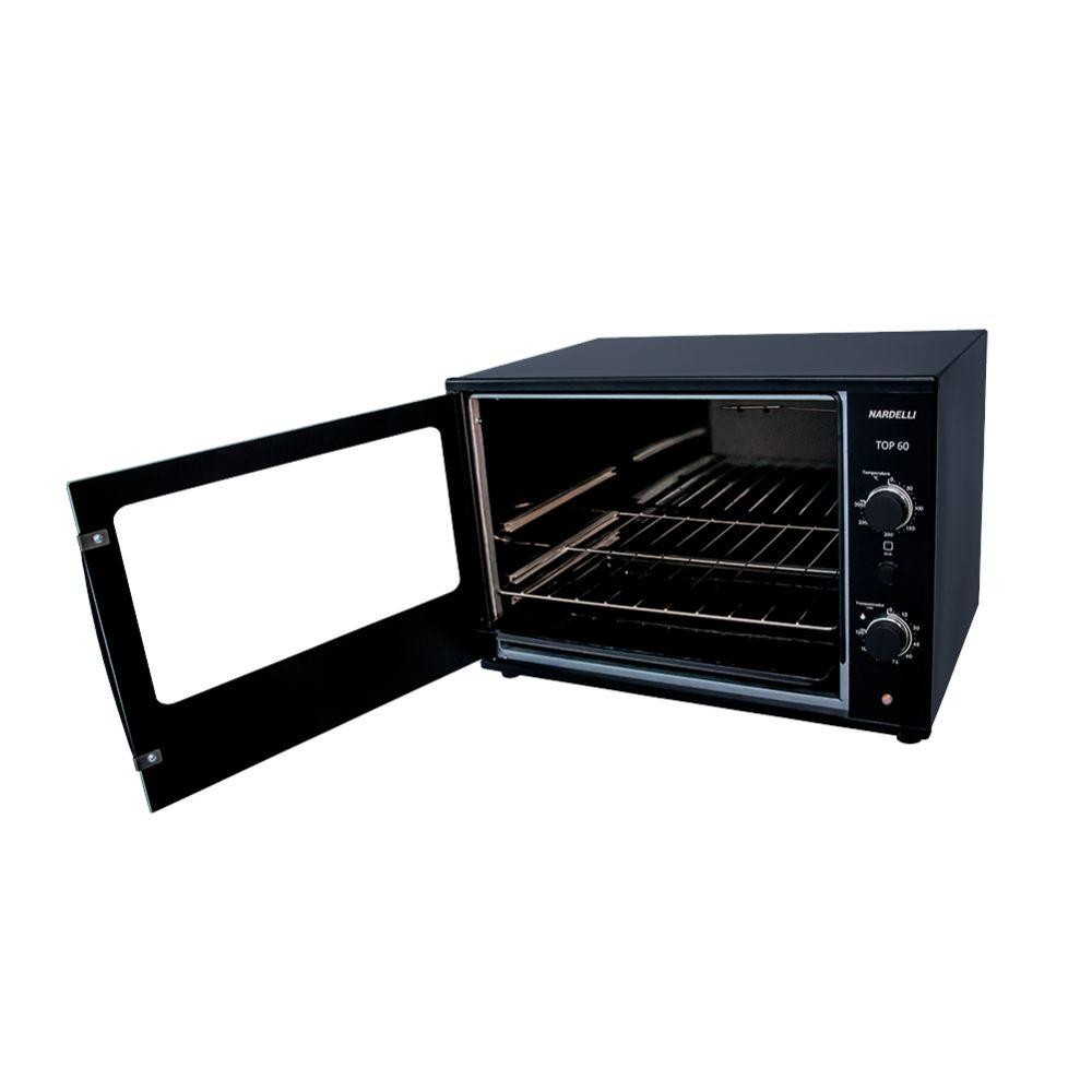 Forno Elétrico de Bancada Nardelli TOP 60 Black 60 Litros Preto 127V · foto 2
