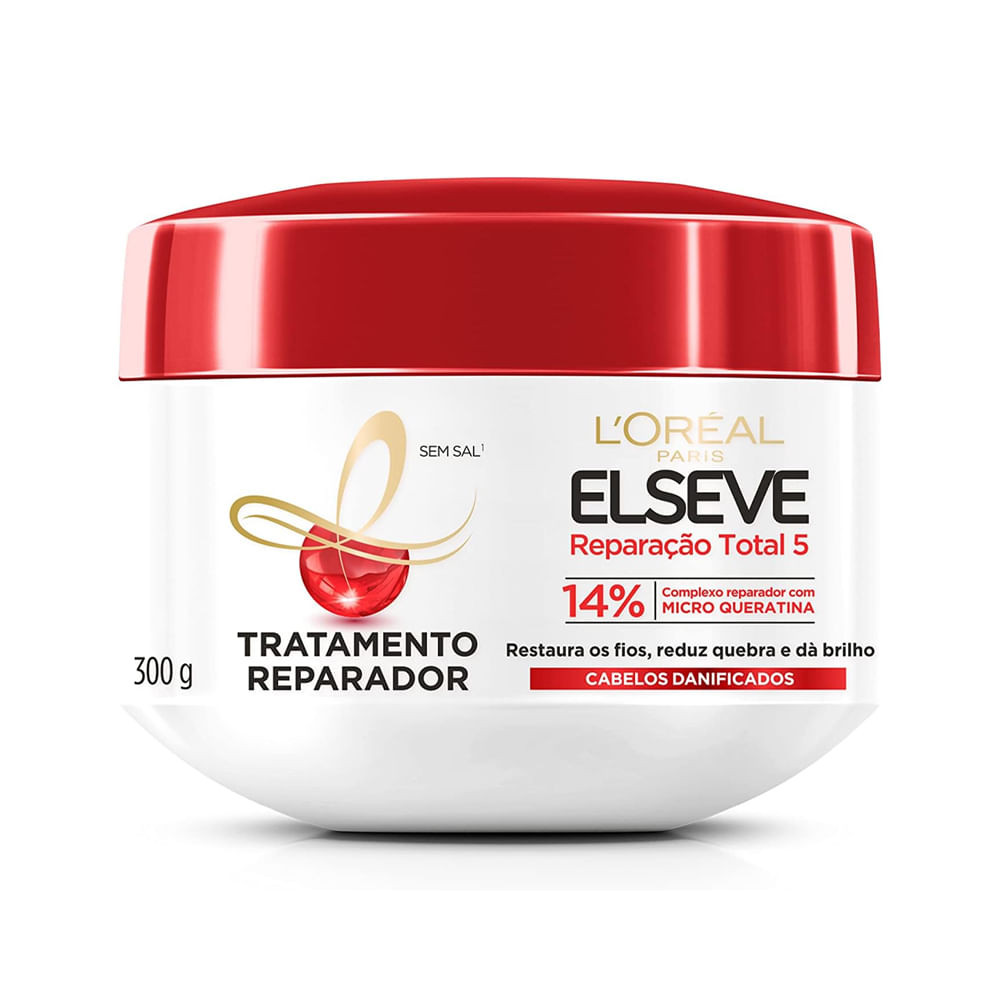 Máscara Capilar De Tratamento Elseve Reparação Total 5 300g - Beauty