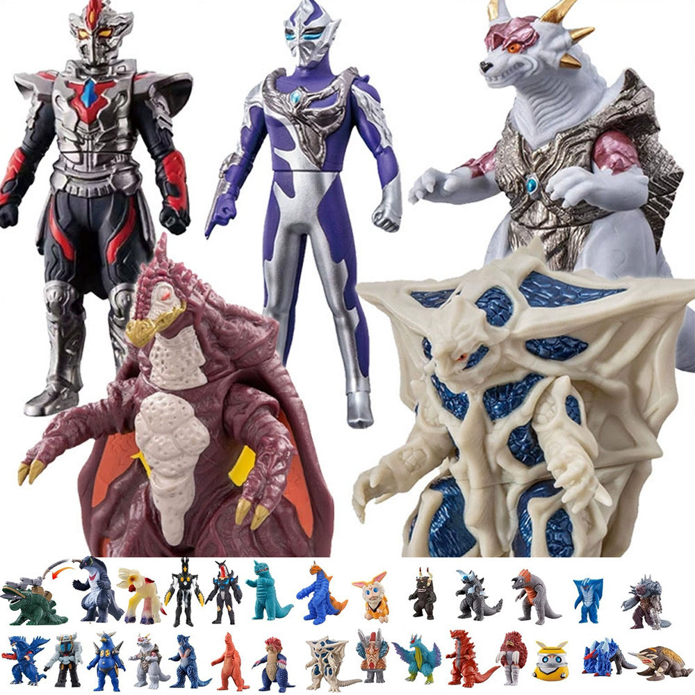 11cm Figuras de Monstro em Vinil Macio: Ultraman Kaiju Godzilla Belial Alien Empera Reiblood Grimdo Dark Zagi Brinquedos
