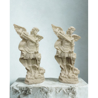 Kit 2 Imagens São Miguel Arcanjo em Resina 15cm | Decoração Religiosa | Fé e Proteção em Oferta na Shopee