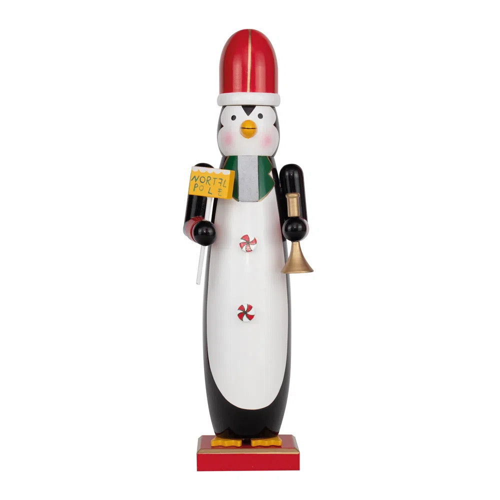 Boneco Soldado de Chumbo Quebra Nozes Pinguim Natal 36cm