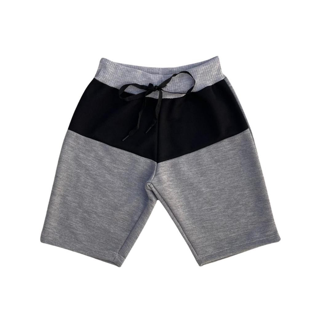 Kit 4 Bermudas Bicolor Shorts Infantil Masculina Moletom Moletinho Menino criança 02 a 12 anos