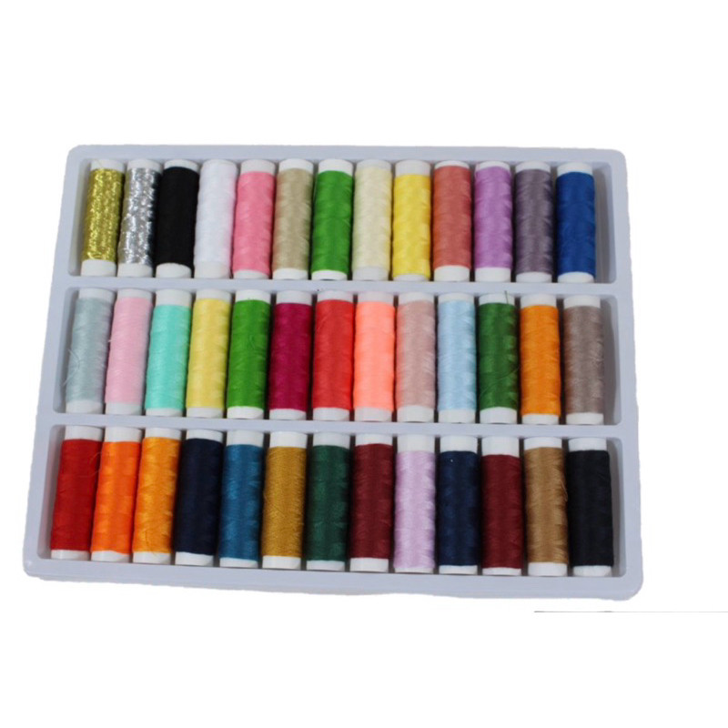 Kit 39 Retrós De Linha Costura 91 M Cores Sortidas OU Mini maletinha de costura em Oferta na Shopee