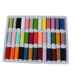 Kit 39 Retrós De Linha Costura 91 M Cores Sortidas OU Mini maletinha de costura em Oferta na Shopee